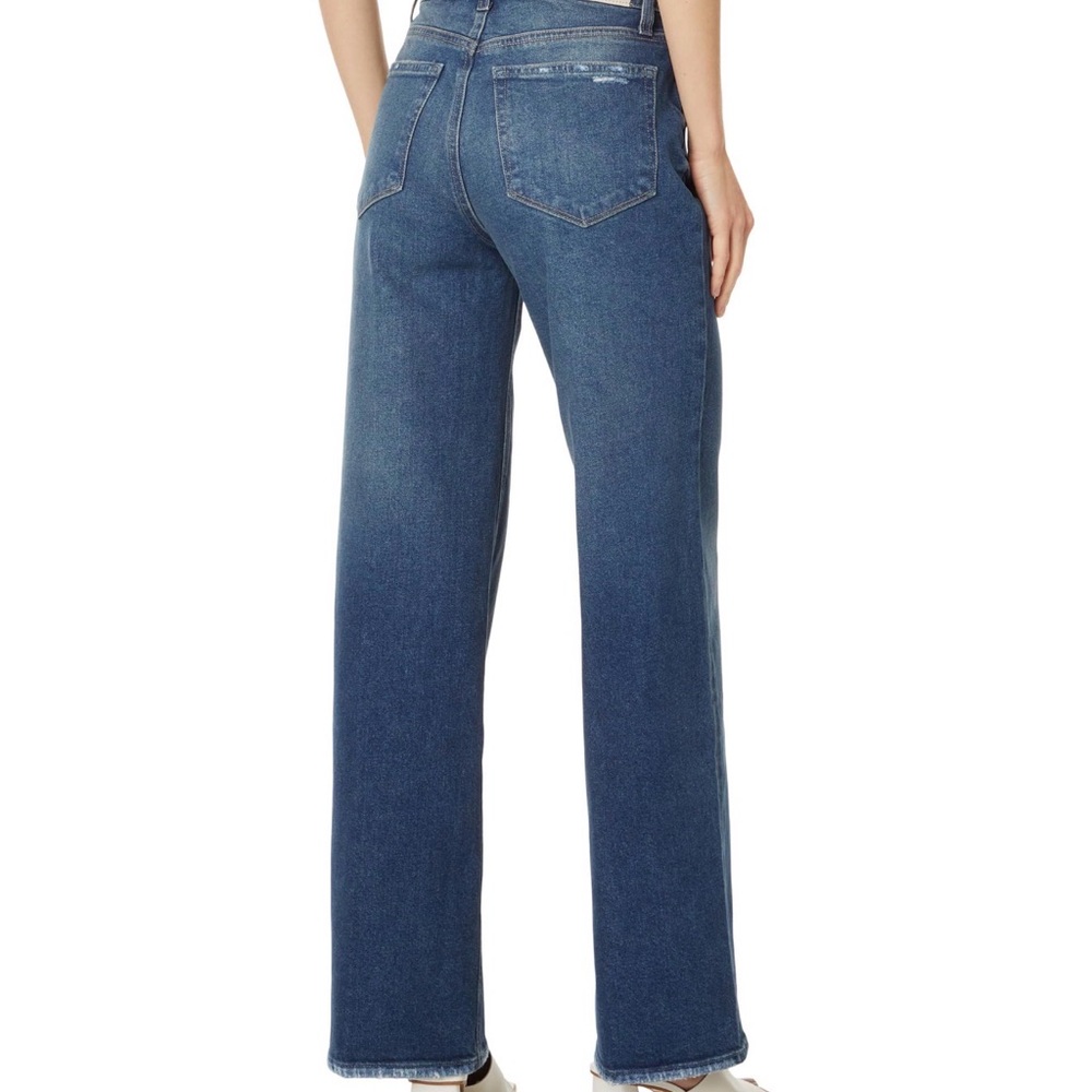 PAIGE Sasha Wide Leg Jean Lovejoy Distressed Size 29 - Picture 2 of 11